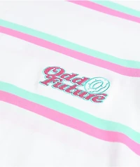 Odd Future Pink & Blue Mini Stripe Long Sleeve T-Shirt