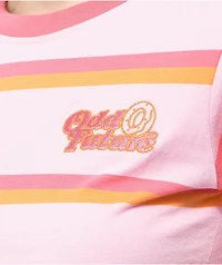 Odd Future Pink & Orange Stripe Long Sleeve T-Shirt