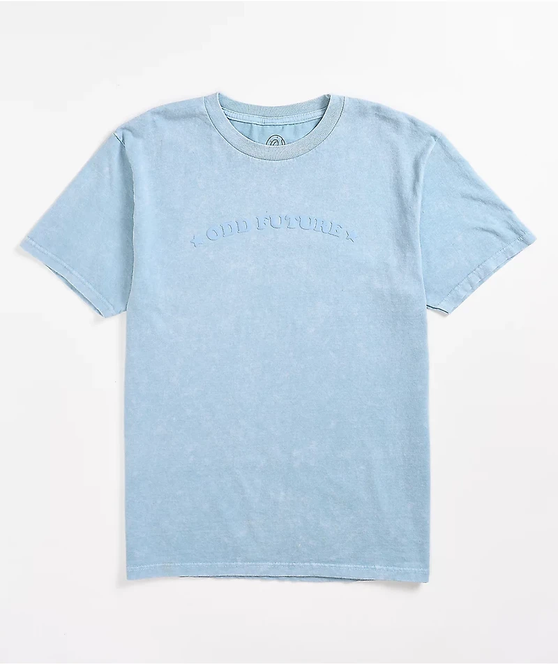 Odd Future Puff Print Blue Wash T-Shirt
