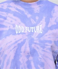 Odd Future Purple Spiral Tie Dye Crewneck Sweatshirt