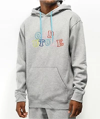 Odd Future Rainbow Letter Grey Hoodie