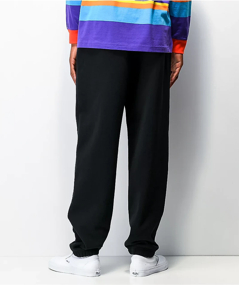 Odd Future Rainbow Text Black Sweatpants