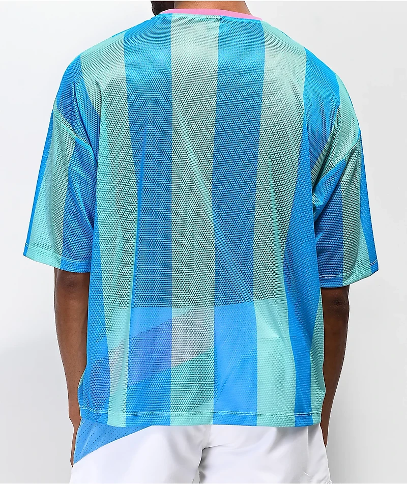 Odd Future Vertical Stripe Teal Soccer Jersey