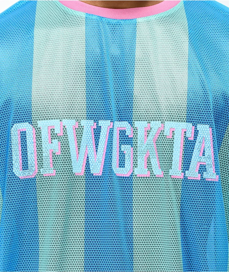 Odd Future Vertical Stripe Teal Soccer Jersey