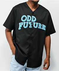 Odd Future Woven Black Baseball Jersey