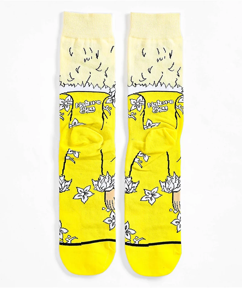 Odd Sox x WWE Rick Flair Nature Boy Yellow Crew Socks