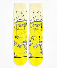 Odd Sox x WWE Rick Flair Nature Boy Yellow Crew Socks