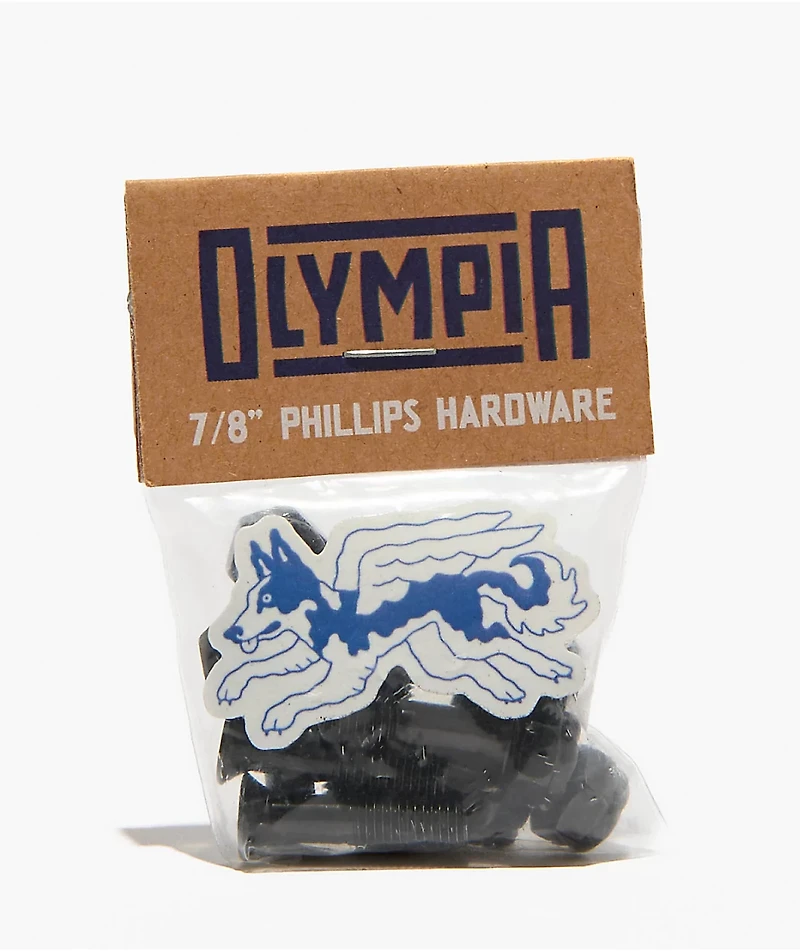 Olympia Supply Black .875" Skateboard Hardware