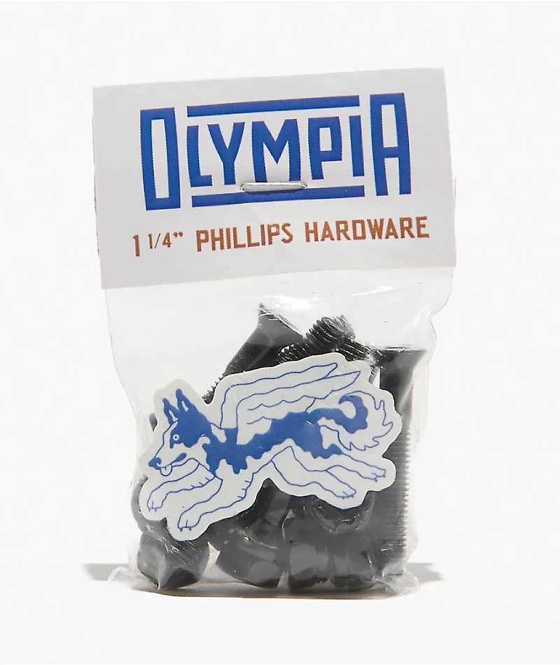 Olympia Supply Black 1.25" Skateboard Hardware
