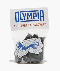 Olympia Supply Black 1.25" Skateboard Hardware