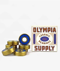 Olympia Supply Gold Grade Ceramic Skateboard Bearings