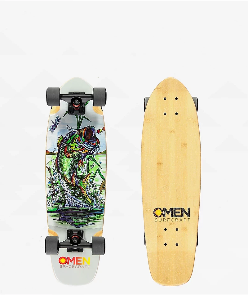Omen Giza Big Mouth 29" Cruiser Skateboard Complete