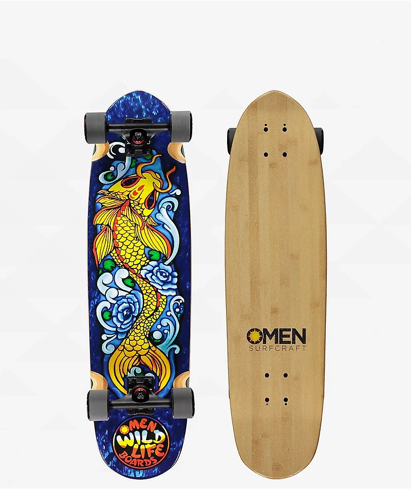 Omen Jinli Koi 33" Cruiser Skateboard Complete
