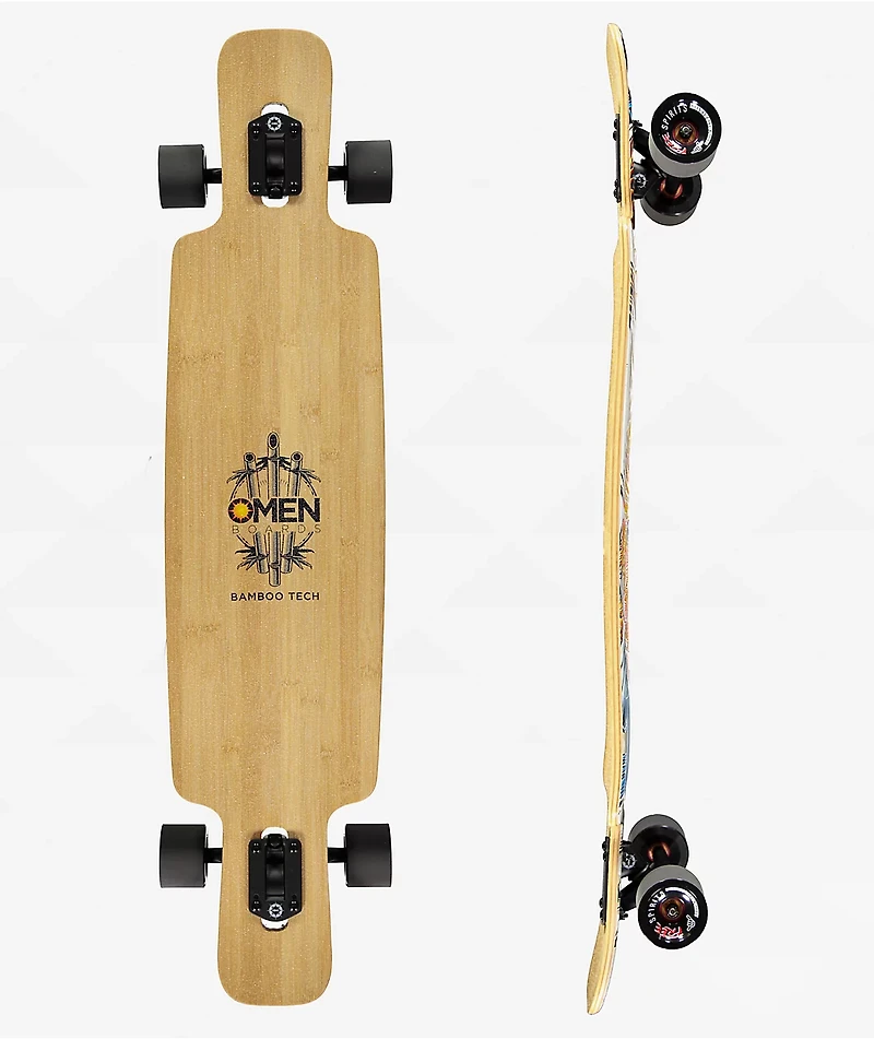 Omen Tatsu 41" Drop Through Longboard Complete