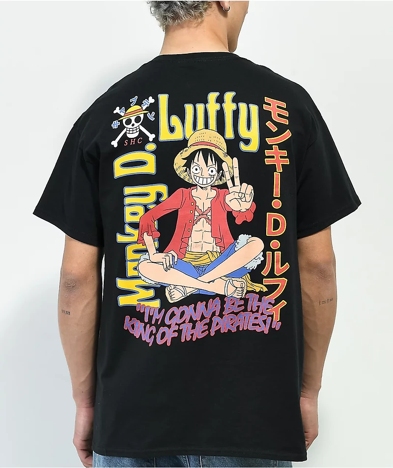 One Piece Luffy Black T-Shirt