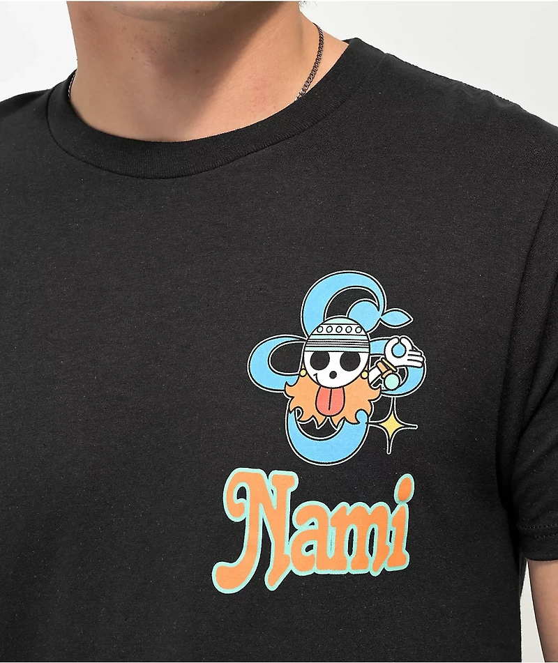 One Piece Nami Black T-Shirt