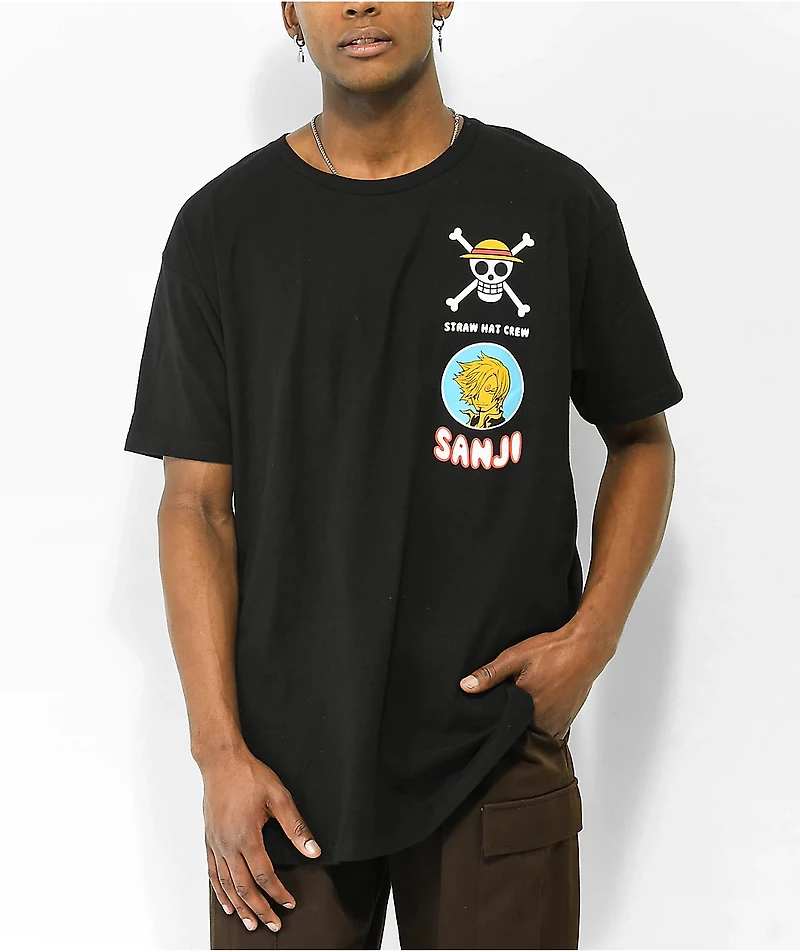 One Piece Sanji Black T-Shirt