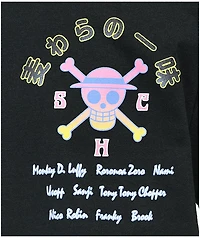 One Piece Straw Hat Crew Black T-Shirt