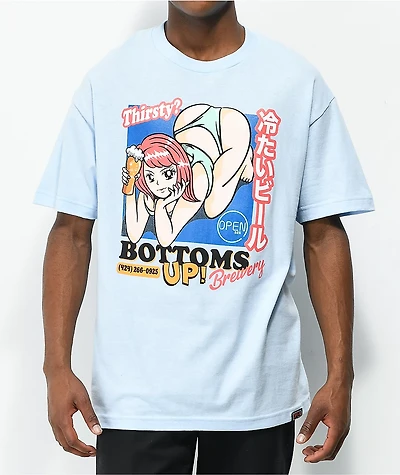 Open925 Bottoms Up Sky Blue T-Shirt