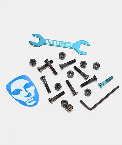 Opera Black & Blue 1" Skateboard Hardware