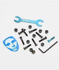 Opera Black & Blue 1" Skateboard Hardware
