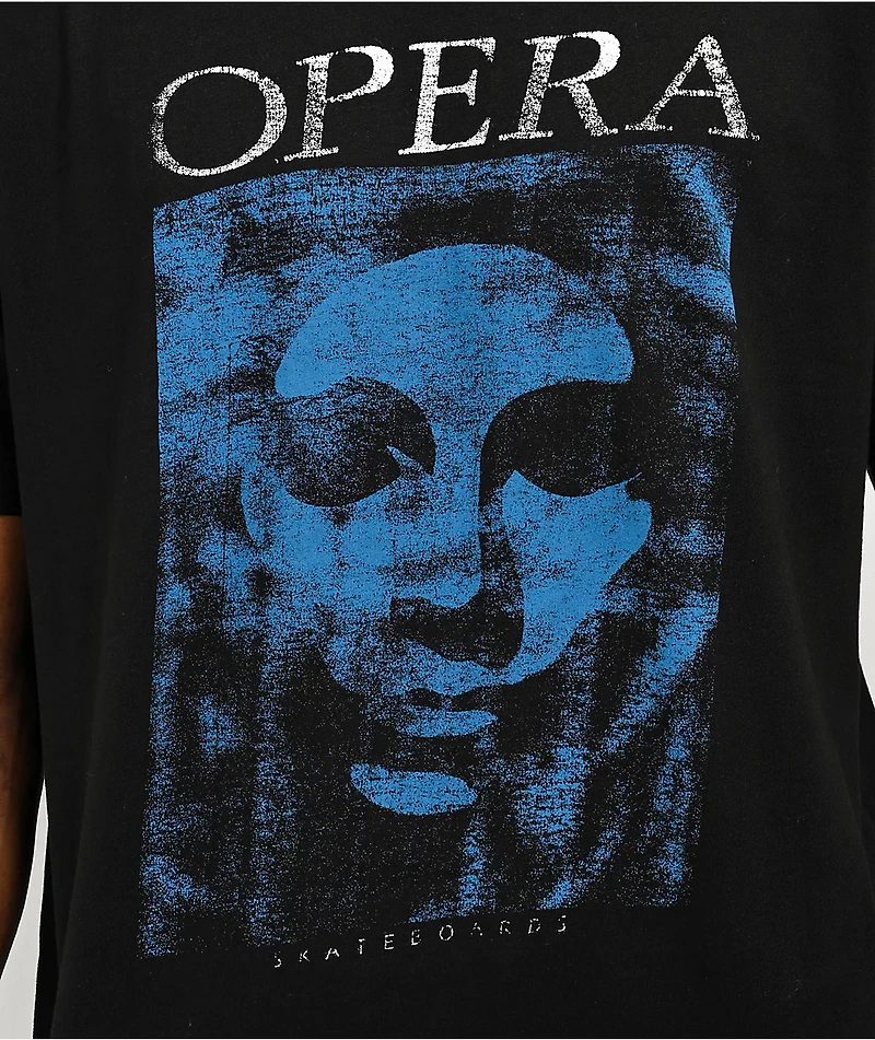 Opera Mask Vintage Black T-Shirt
