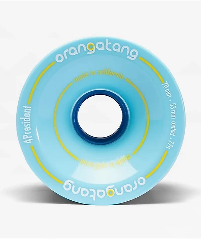Orangatang 4President 70mm 77a Blue Cruiser Skateboard Wheels