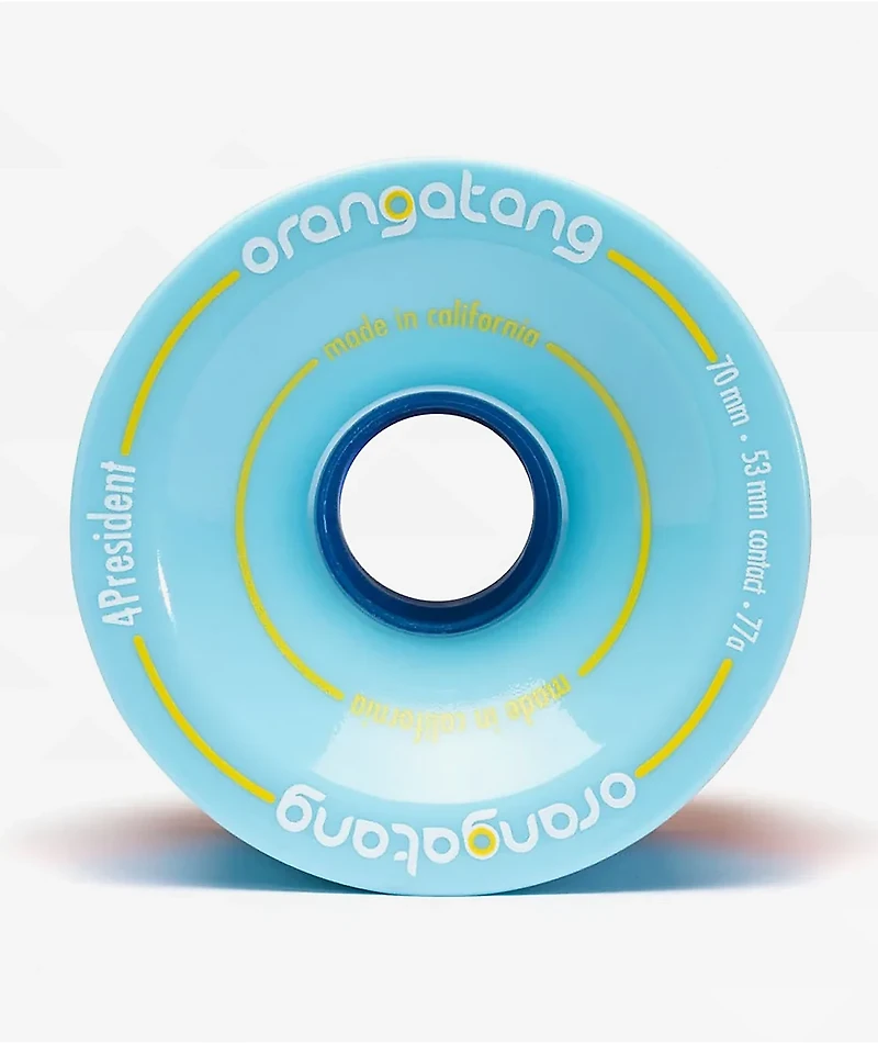 Orangatang 4President 70mm 77a Blue Longboard Wheels