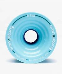 Orangatang In Heat 75mm 77a Blue Longboard Wheels