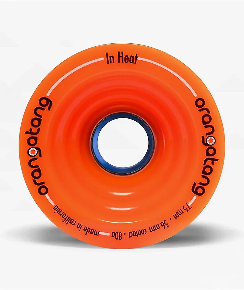 Orangatang In Heat 75mm 80a Orange Cruiser Skateboard Wheels