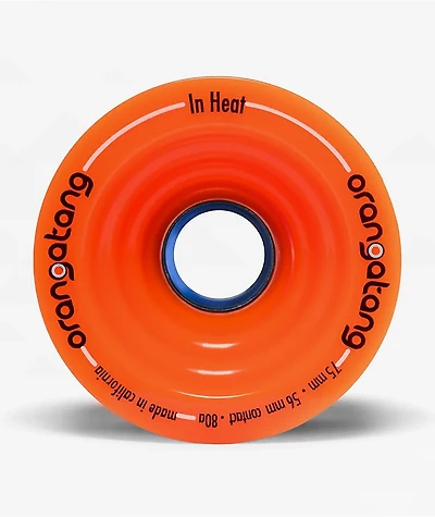 Orangatang In Heat 75mm 80a Orange Cruiser Skateboard Wheels