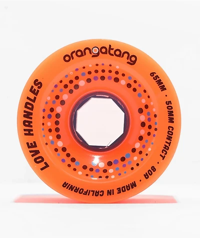 Orangatang Love Handles 65mm 80a Orange Longboard Wheels