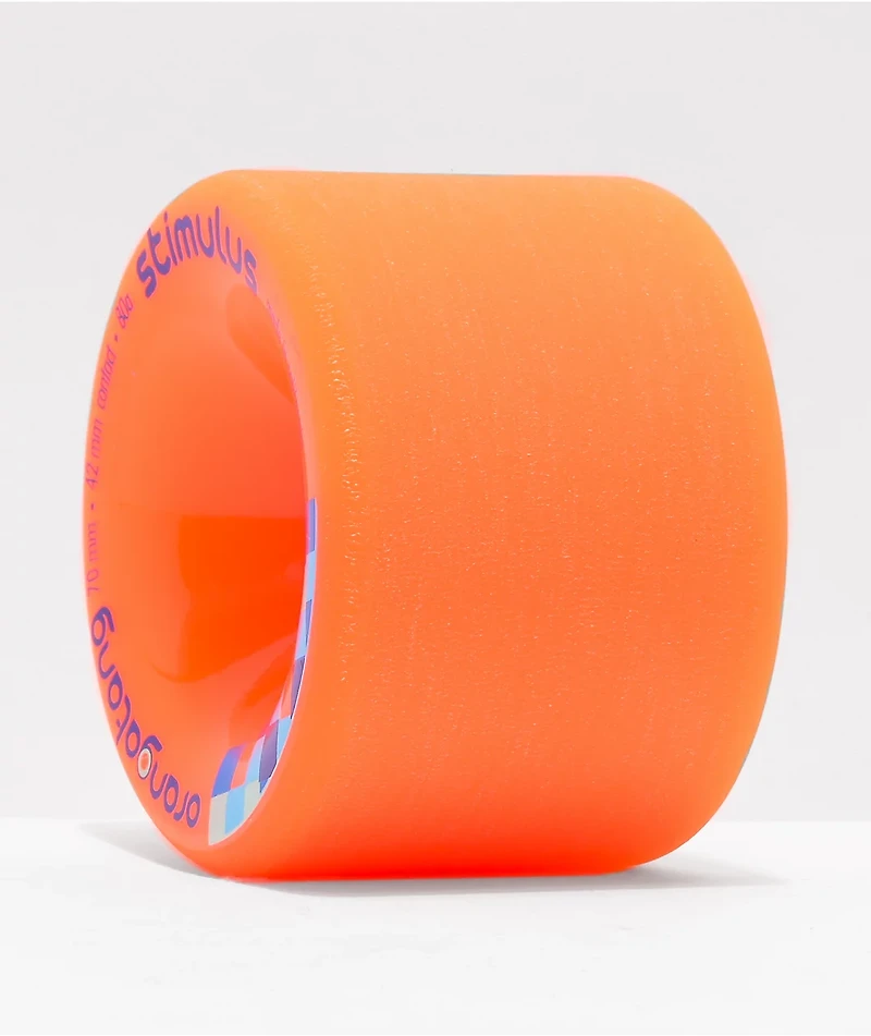 Orangatang Stimulus 70mm 80a Orange Longboard Wheels
