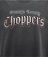 Orange County Choppers Black and Red Spade Grey Wash Boxy T-Shirt