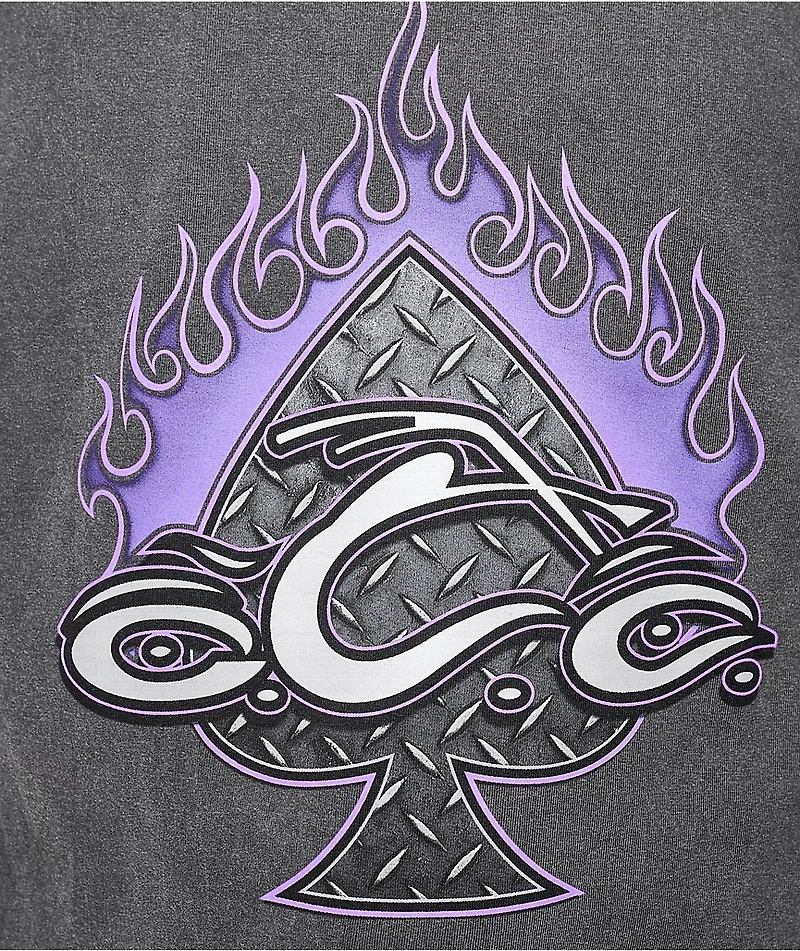 Orange County Choppers Diamond Plate Black Wash T-Shirt