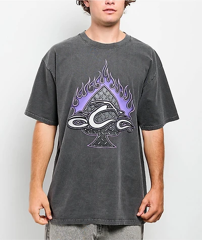 Orange County Choppers Diamond Plate Black Wash T-Shirt
