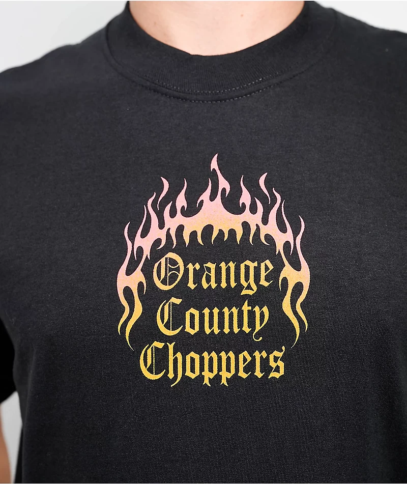 Orange County Choppers Hot Flames Black T-Shirt