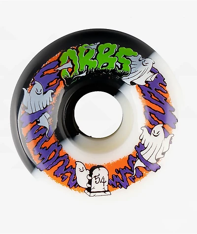 Orbs Apparitions Ghost 54mm 99a Black & White Skateboard Wheels