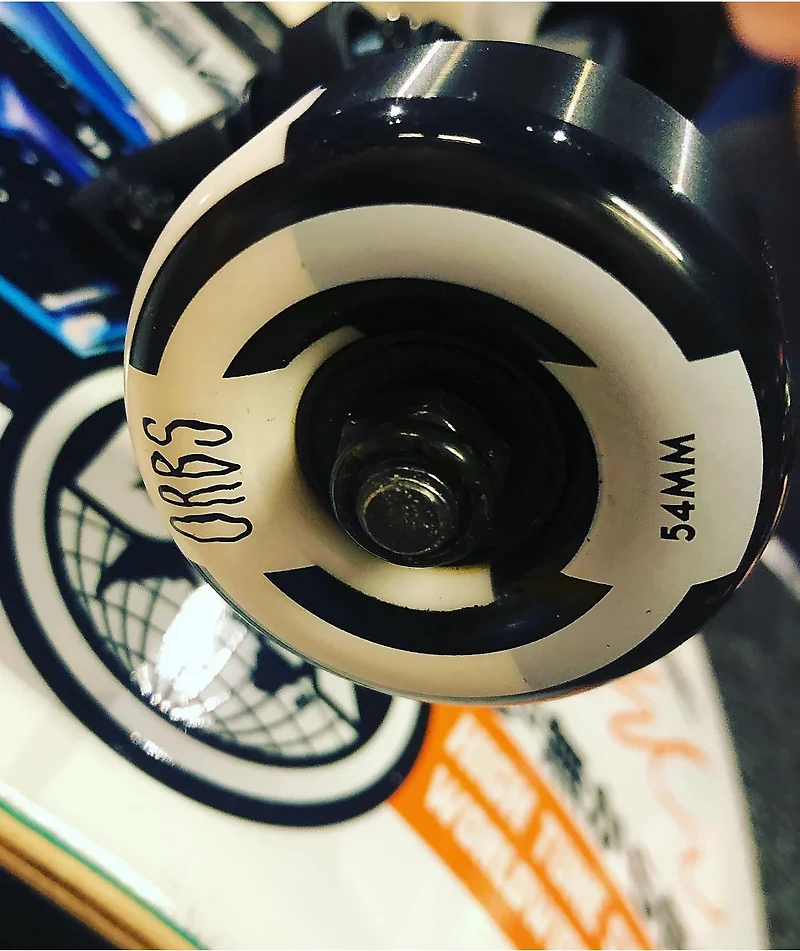 Orbs Apparitions Split 54mm 99a Black & White Skateboard Wheels
