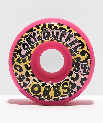 Orbs Duffel Plasmathane 54mm 99a Pink Conical Skateboard Wheels