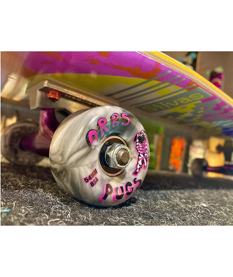 Orbs Pugs 54mm 85a Black & White Skateboard Wheels