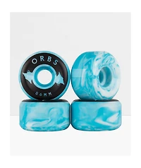 Orbs Spectre Blue & White Conical Skateboard Wheels