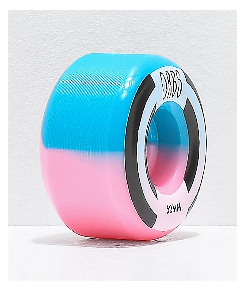 Orbs Wheels Apparitions Split 52mm 99a Pink & Blue Skateboard Wheels