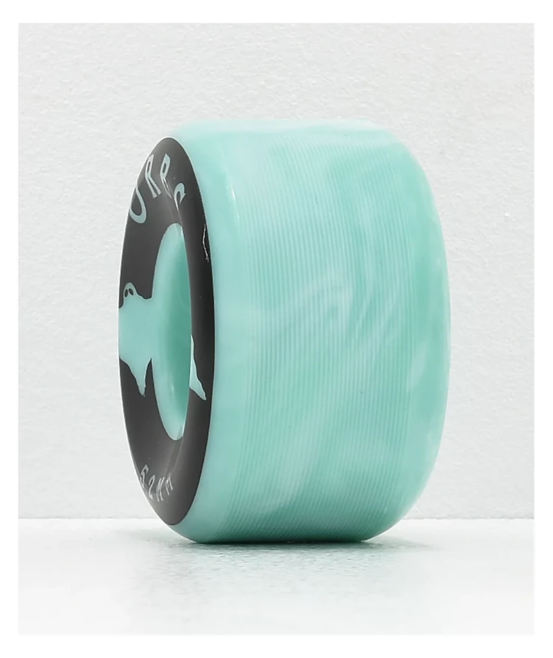 Orbs Wheels Specters 52mm 99a Teal Swirl Skateboard Wheels