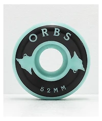 Orbs Wheels Specters 52mm 99a Teal Swirl Skateboard Wheels