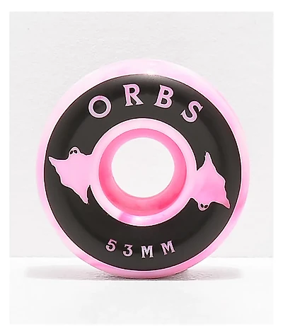 Orbs Wheels Specters Swirl 53mm 99a Pink Skateboard Wheels