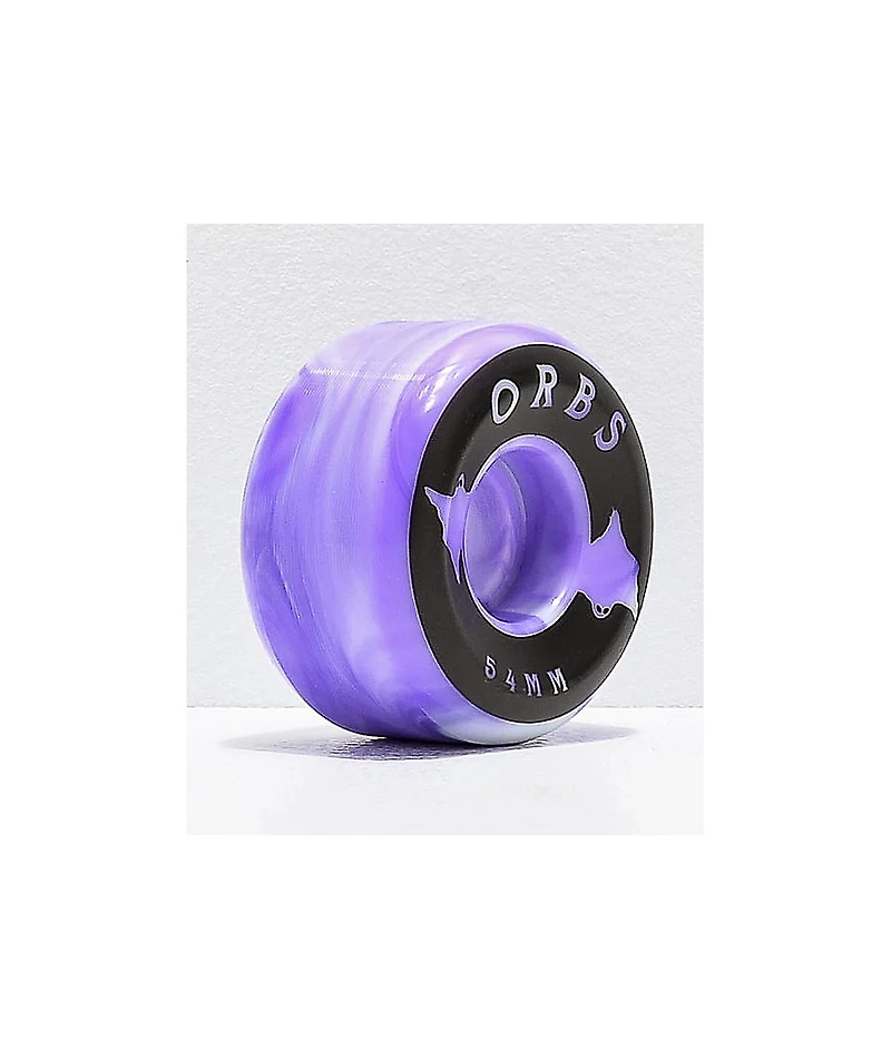 Orbs Wheels Specters Swirl 54mm 99a Purple Skateboard Wheels