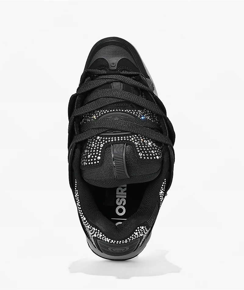 Osiris D3 2001 25 Years Black, Grey & Rhinestone Skate Shoes