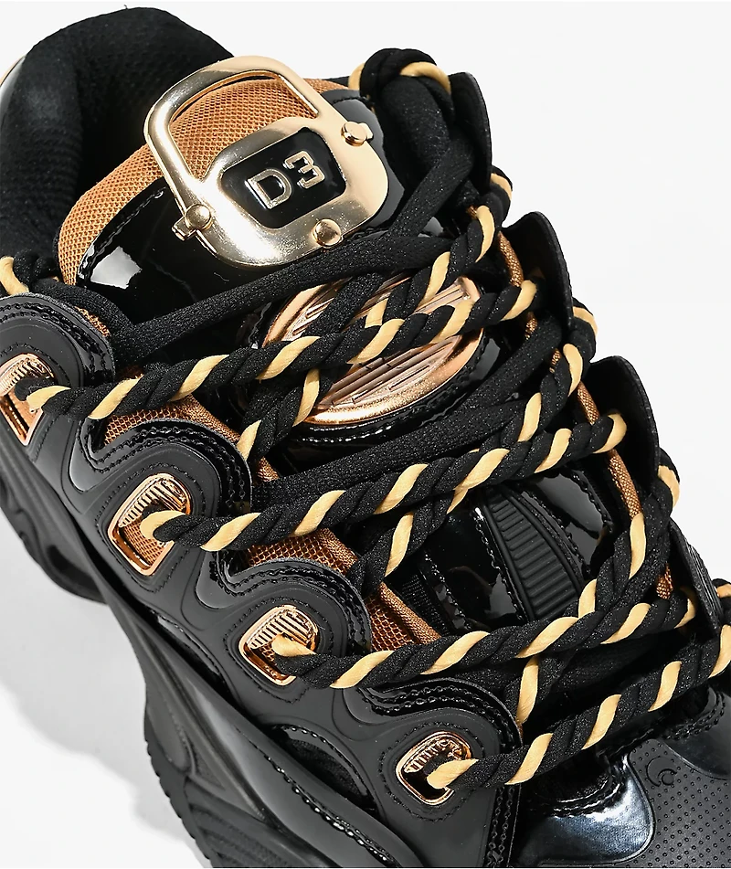 Osiris D3 2001 25 Years Black & Gold Skate Shoes