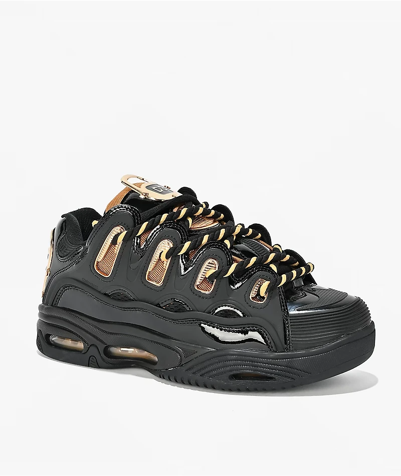 Osiris D3 2001 25 Years Black & Gold Skate Shoes